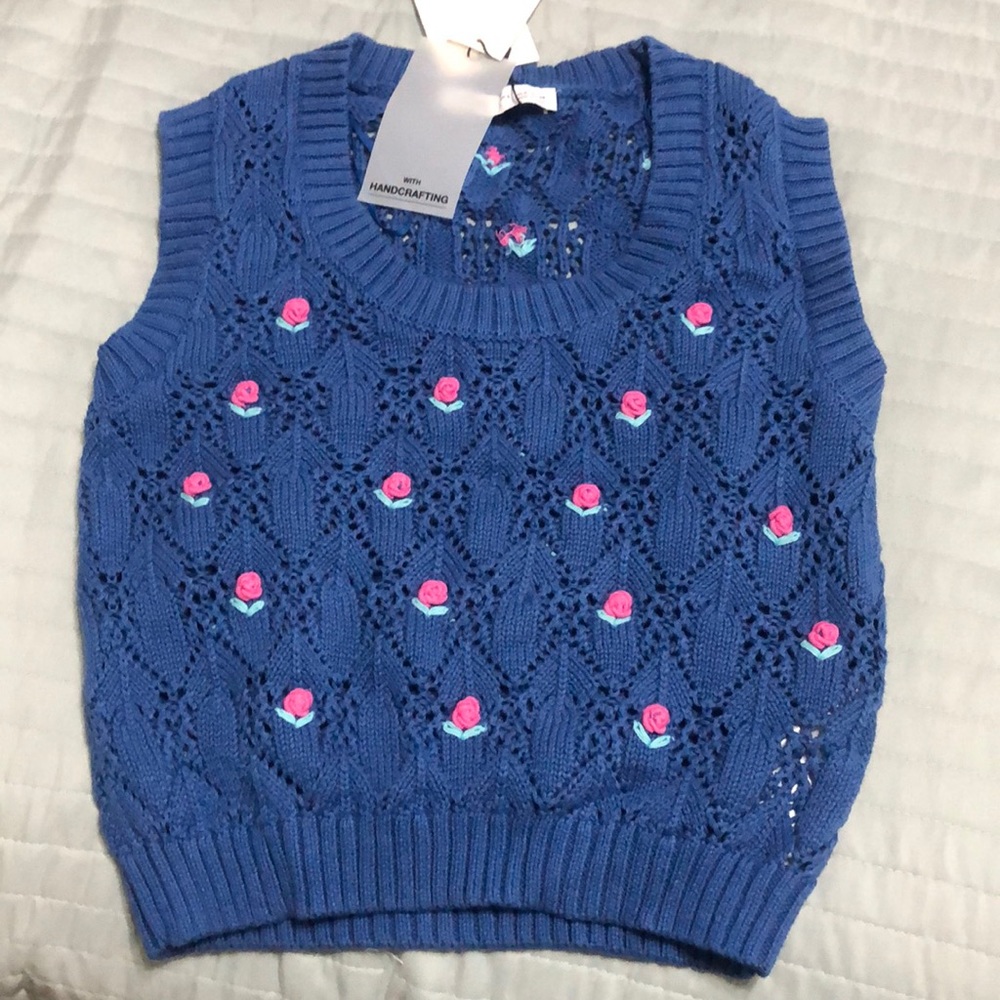 Zara floral knit top - Picture 7 of 9